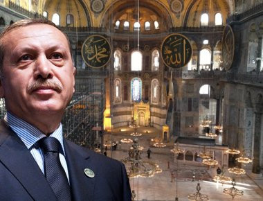 Ρ.Τ.Ερντογάν... σε στiλ «Μωάμεθ Πορθητή»: Μετατρέπει την Αγία Σοφία σε τζαμί και προσκυνά μια μέρα πριν το δημοψήφισμα! (βίντεο)